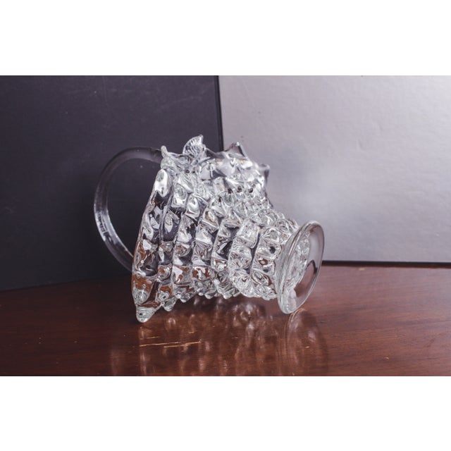 1940s Ercole Barovier Rostrato Murano Italian Glass Basket Centerpiece Vase, 1940s For Sale - Image 5 of 13