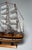Americana Nautical Wooden Decorative Clipper Tall Ship Model, Black, White & Brown For Sale In Houston - Image 6 of 12