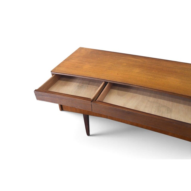 Mid 20th Century Bow Front Mahogany + Rosewood Dresser by Elliotts of Newbury, Attributed For Sale In San Francisco - Image 6 of 10