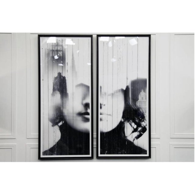 Contemporary Urban Dreams, Diptych, Set of 2 For Sale - Image 3 of 3