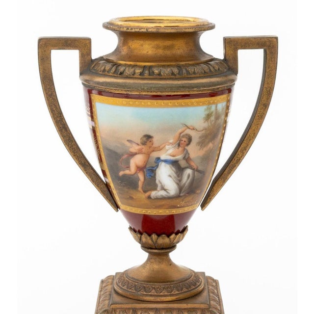 Royal Vienna Porcelain Vases, 2 For Sale In New York - Image 6 of 10