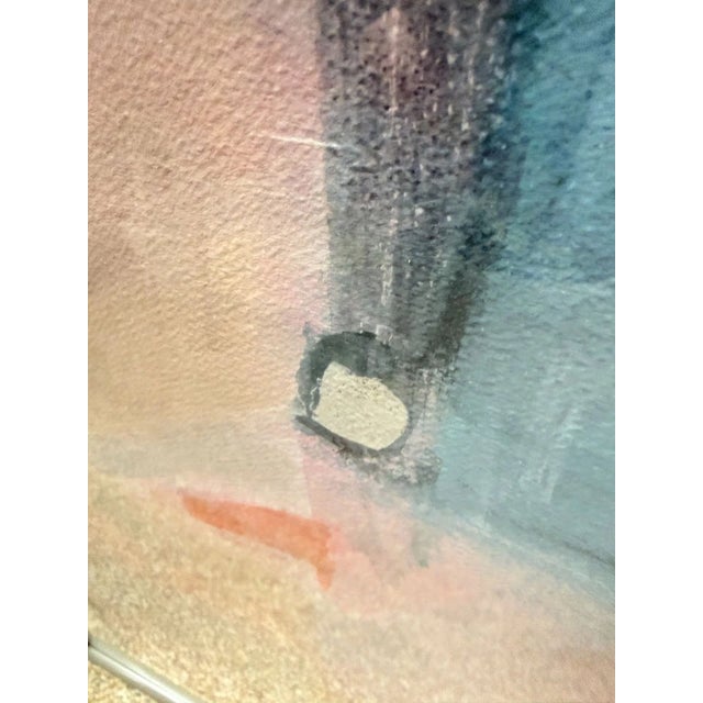 Abstract Mary Keogh Signed Abstract Modern Pastel Painting For Sale - Image 3 of 7