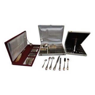 Marly Cutlery Service from Christofle, 1950s, Set of 87 For Sale
