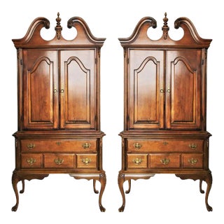 Chippendale Cabinets - Pair For Sale