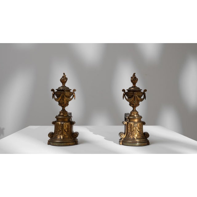 19th Century French Cast Iron Fire Dogs - A Pair For Sale - Image 4 of 18