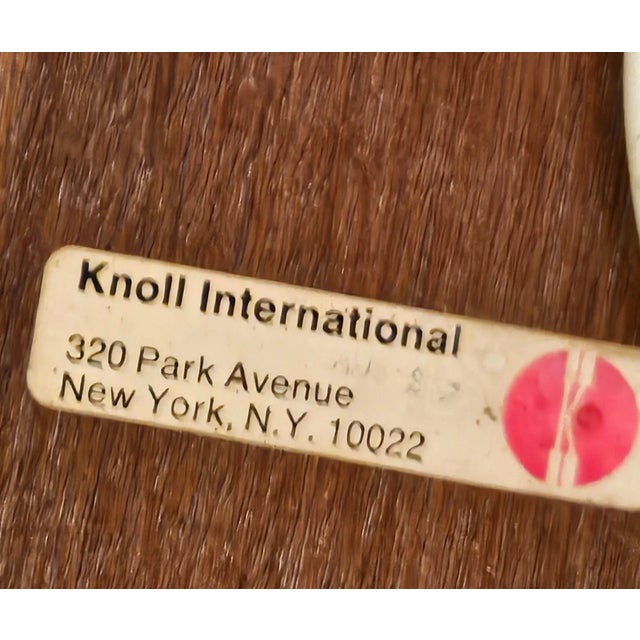 Mid 20th Century Knoll Saarinen Tulip Black Walnut Side Table For Sale - Image 10 of 13