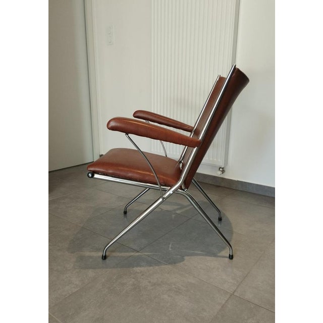 Folding Chair with System by André Monpoix For Sale - Image 11 of 18