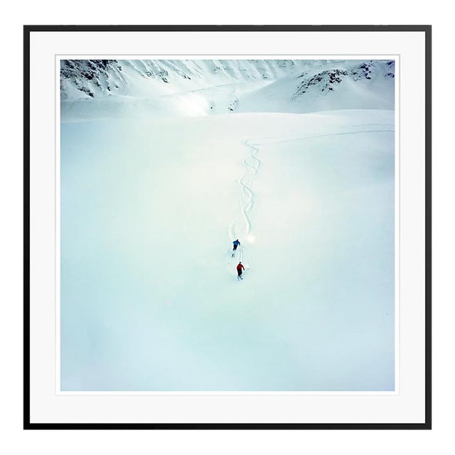 Toni Frissell 'Klosters Ski Scene' Archival Pigment Print Framed in Black For Sale