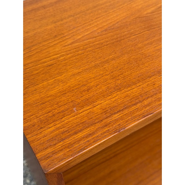 Mid-Century Danish Modern Teak Low Bookcase, Made in Denmark For Sale - Image 10 of 12