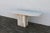 1970s Italian Postmodern Beige Travertine Stone Pedestal Console Table For Sale - Image 4 of 18