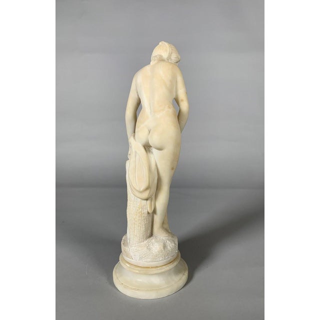 White Marble Sculpture Diane Au Bain After Falconet (1716-1791) 19th Century For Sale - Image 6 of 8