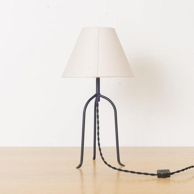 Metal Contemporary Panoplie Large Iron Tripod Lamp For Sale - Image 7 of 13