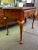 Mid 20th Century Cherry Queen Anne Style Side Glide One Drawer Tea Table For Sale - Image 9 of 12