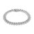 Haus of Brilliance .925 Sterling Silver 2.00 Cttw Miracle Set Diamond Laurel Wreath Link Bracelet (I-J color, I3 clarity) - 7.25" For Sale - Image 4 of 6