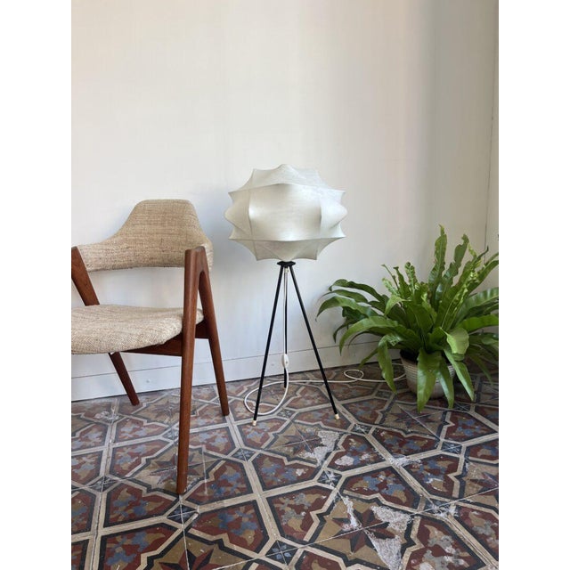 1960s Cocoon Tripod Floor Lamp from Goldkant Leuchten, 1960s For Sale - Image 5 of 16