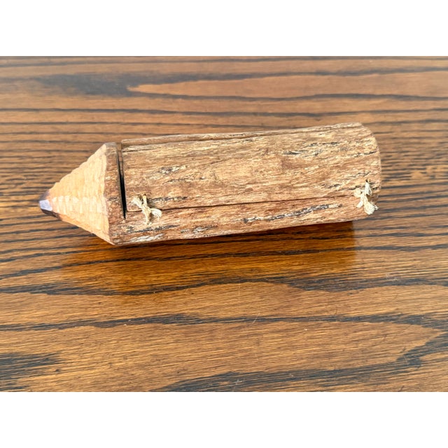 Late 20th Century Late 20th Century Wooden Pencil Carving For Sale - Image 5 of 5
