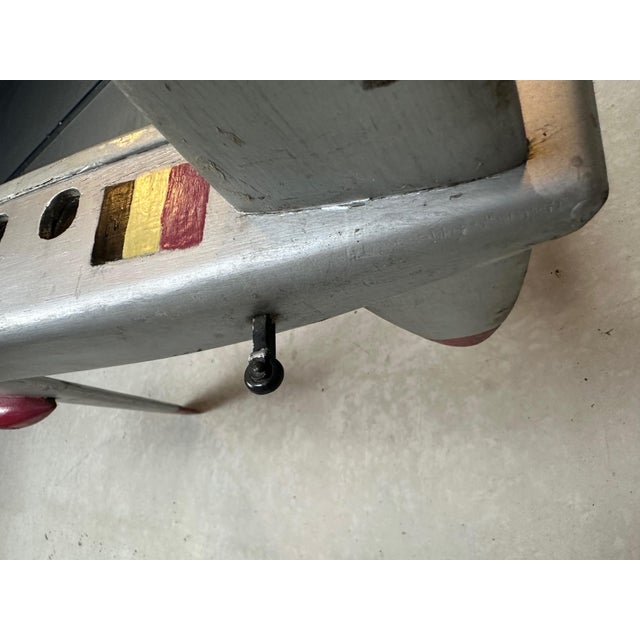 Vintage Toy Airplane in Wood For Sale - Image 13 of 16