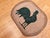 Vintage American Hand Hooked Rug, Wool & Cotton, Standing Rooster Design, 2x3 For Sale - Image 4 of 14