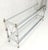 Mid-Century Modern Two Tier Glass Shelves Chrome & Brass Rectangle 60" Long Italian Console Table For Sale - Image 3 of 14