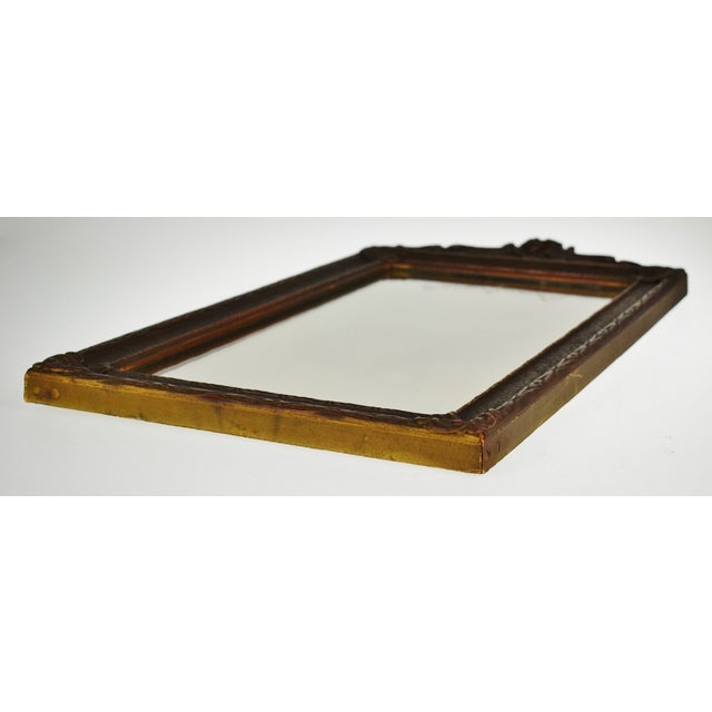 Antique Art Nouveau Etched Glass Mirror Chairish