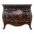 Chelsea House Custom Chinoiserie Black Bombe Commode 3 Drawer Chest For Sale
