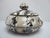 Nautical Wood Inlaid Mother of Pearl Black & White Shell Round Lidded Trinket Box For Sale - Image 3 of 10