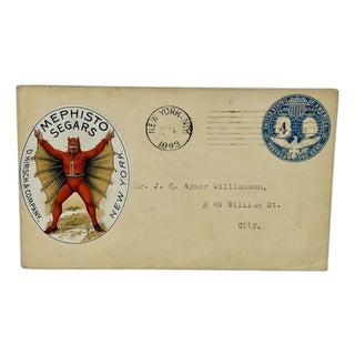 Columbian Exposition Mephisto Segars Advertising Envelope (1893) For Sale