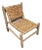 Leather Woven Moroccan Chair For Sale