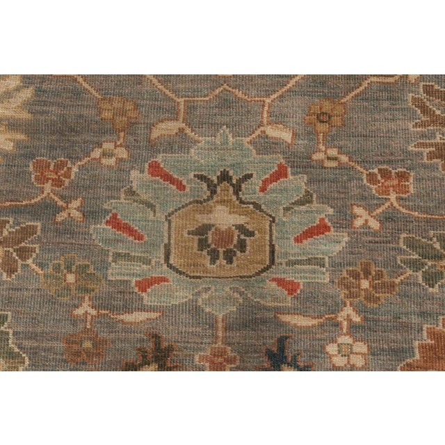 Early 21st Century "Laguna" Modern Traditional Sultanabad-Inspired Tan Oversized Rug For Sale - Image 5 of 8