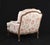Wood Ethan Allen Versailles Accent Chair in Linen For Sale - Image 7 of 17