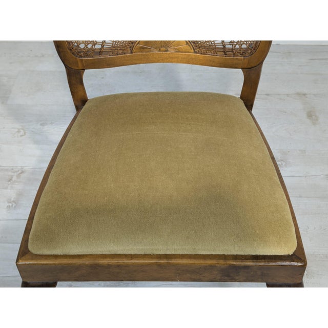 Chippendale Chair with Braided Springs, 1960s For Sale - Image 4 of 13