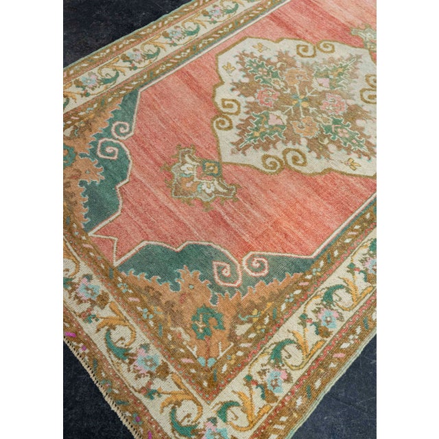 Textile Turkish Vintage Rug 3'7" x 10'9" #21127 For Sale - Image 7 of 8