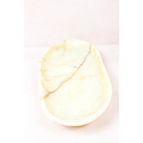 Contemporary Premium Onyx Bowl with Raw Edge For Sale - Image 3 of 5