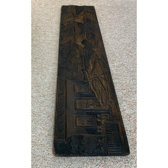 Wood Mid 20th Century Carved Wood "Horse" Panel For Sale - Image 7 of 7