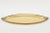Metal Vintage Brass Oval Tray With Shell and Braided Design Barware For Sale - Image 7 of 11
