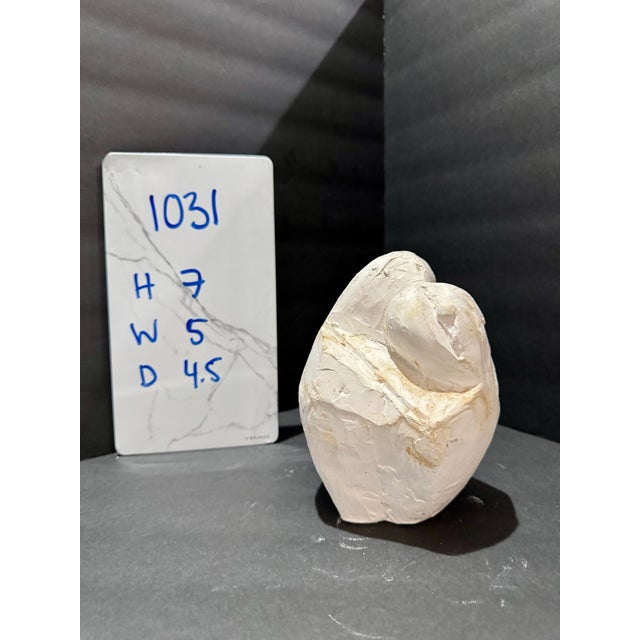 Sculpture Materials 1960s Larry Mohr Plaster Abstract Embrace Sculpture Signed From Artist Estate For Sale - Image 7 of 7