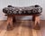 Vintage Moroccan Camel Saddle Footstool With New Southwest Upholstery For Sale In Columbus - Image 6 of 12
