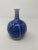 Mid 20th Century Round Blue Ceramic Vase For Sale - Image 10 of 10