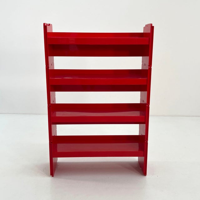 Red Modular Jeep Bookcase by De Pas, D'Urbino and Lomazzi for BBB, 1970s, Set of 4 For Sale - Image 13 of 13