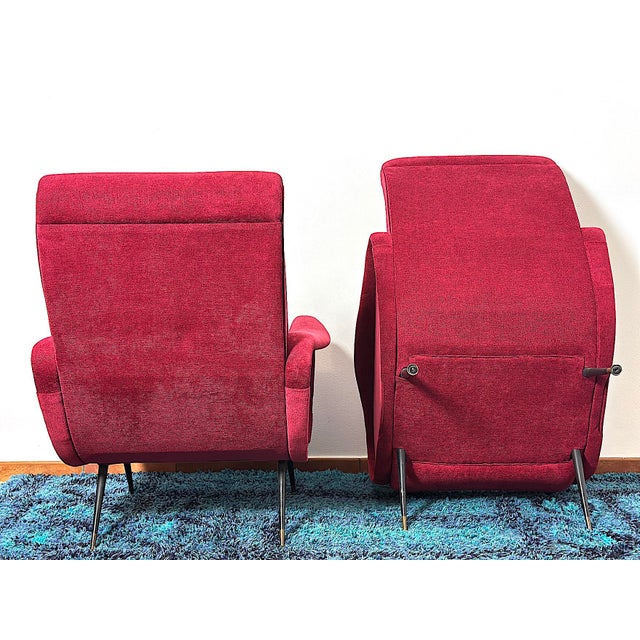 Italian Lady Lounge Chairs attributed to Marco Zanuso, 1960s, Set of 2 For Sale - Image 12 of 13
