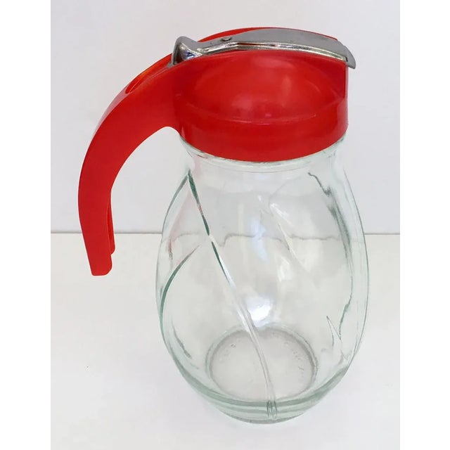 Federal Glass Vintage Diner Style Syrup/Sugar Dispenser For Sale - Image 4 of 4