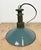 Industrial Green Enamel Pendant Lamp with Cast Aluminium Top, 1960s For Sale - Image 9 of 16