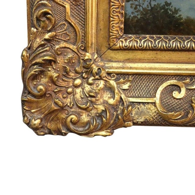 Zimermann German Oil on Board Mediterranean Coastal Landscape & Cliffside 19thC For Sale - Image 9 of 13