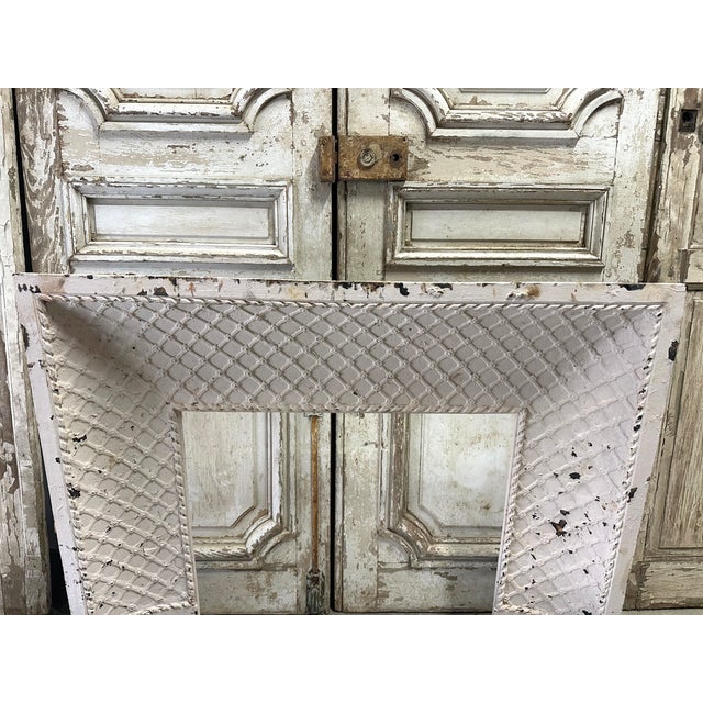 Metal Antique Cast Iron Fireplace, 1880 For Sale - Image 7 of 11