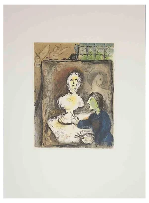 After Marc Chagall, Odyssey, 1989, Lithograph, Framed