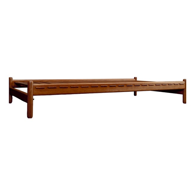 Mid-Century Danish Handcrafted Daybed in Teak, 1960s For Sale