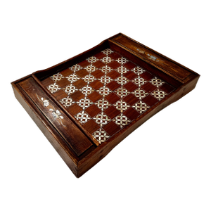 Antique Mother-of-Pearl Inlaid Game Board With Sliding Drawers 19th Century