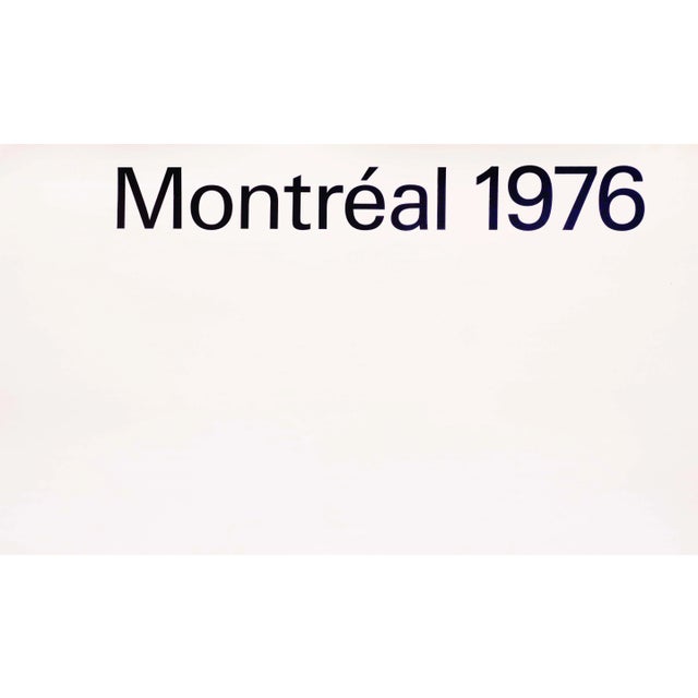 1976 Montreal Olympics Logo Poster - Coloured Rings (Large Size) For Sale - Image 4 of 5
