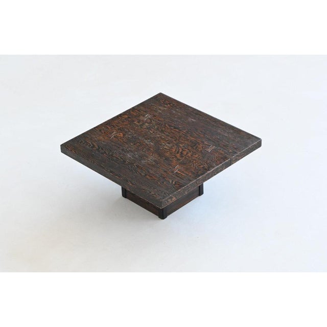 Mid-Century Brutalist Square Coffee Table, France, 1970s For Sale - Image 17 of 18