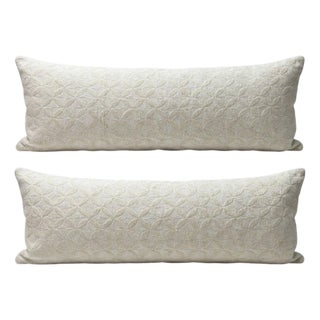 Turkish Oushak Bedding Kilim Pillow Cover 16'' X 49'' - Set of Two For Sale